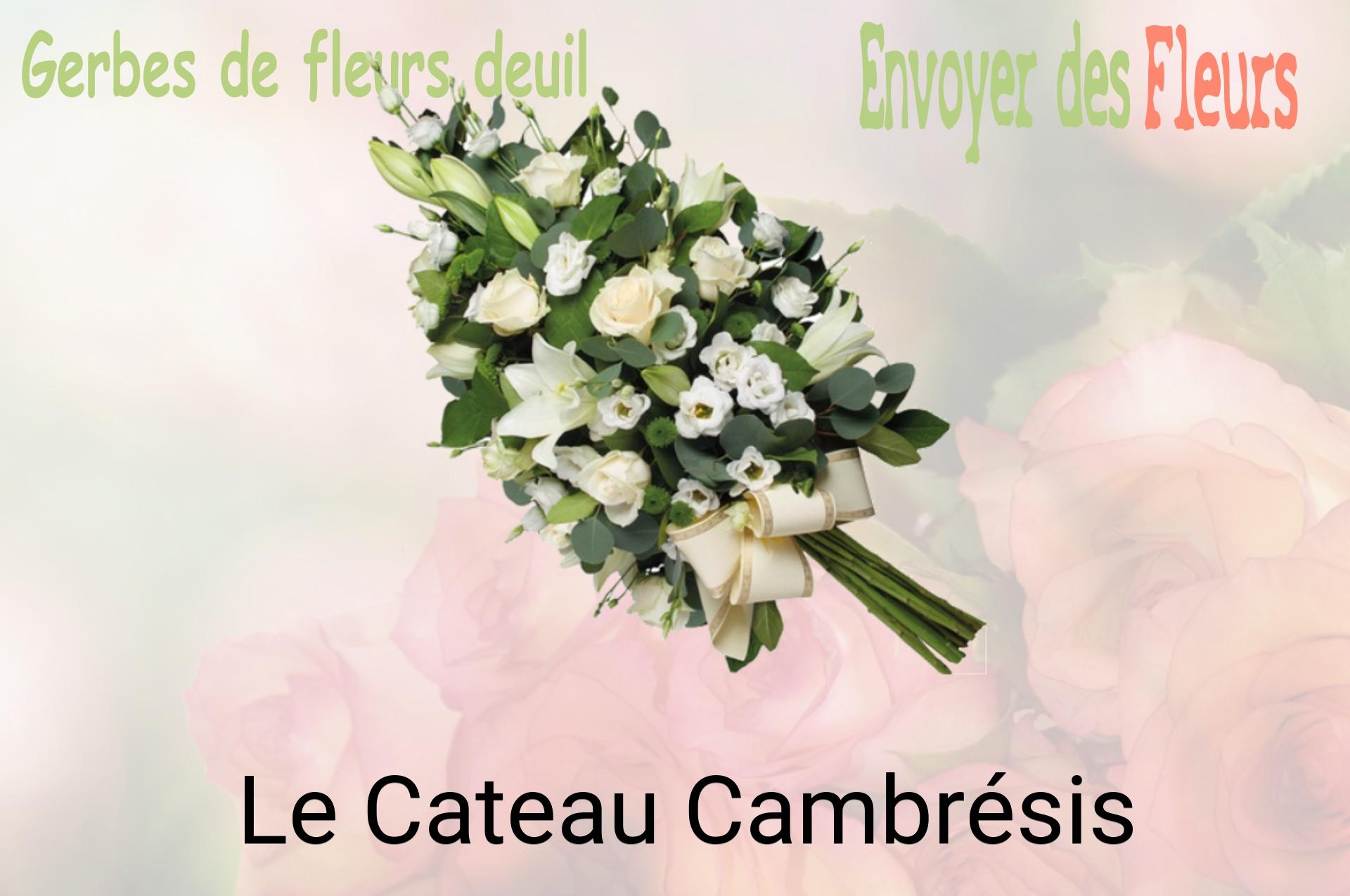 Gerbe de fleurs de deuil livrée à Le Cateau-Cambrésis